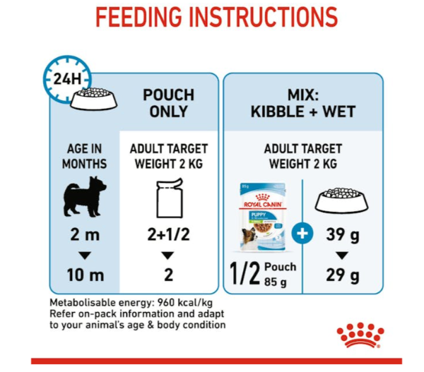 Royal Canin Size Health Nutrition X-Small Puppy Dog Wet Food 85g x 12