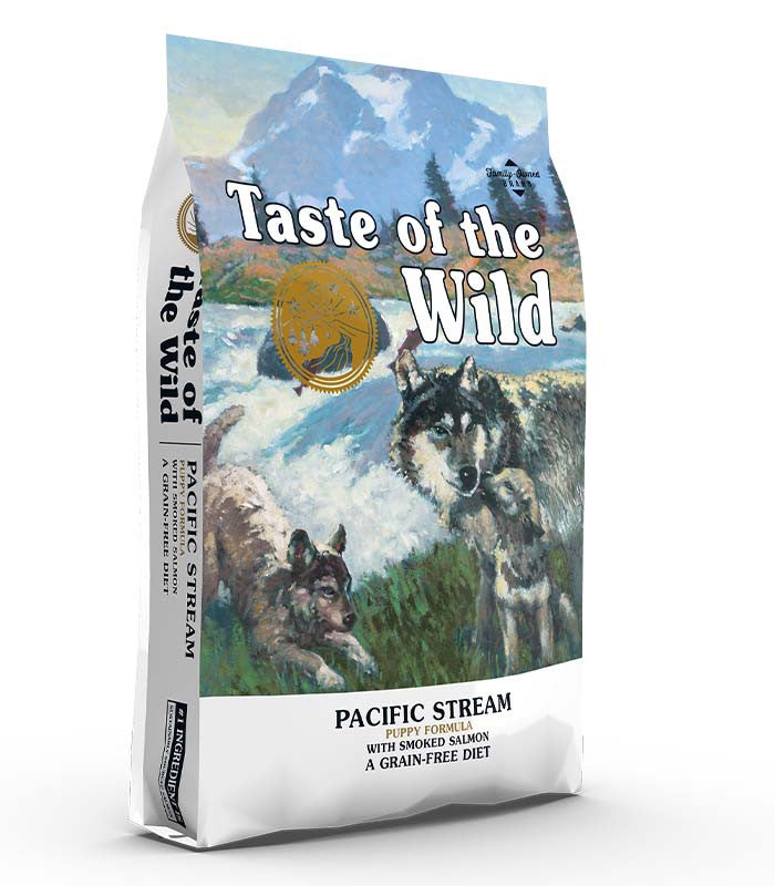 Taste of the Wild Pacific Stream with Smoked Salmon Grain-Free Puppy Dog Dry Food 12.2KG