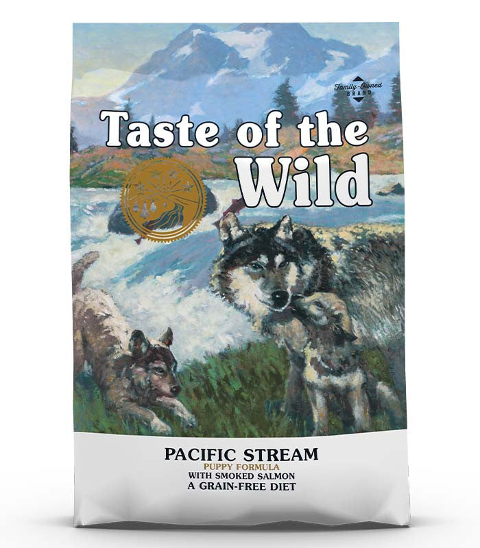 Taste of the Wild Pacific Stream with Smoked Salmon Grain-Free Puppy Dog Dry Food 12.2KG