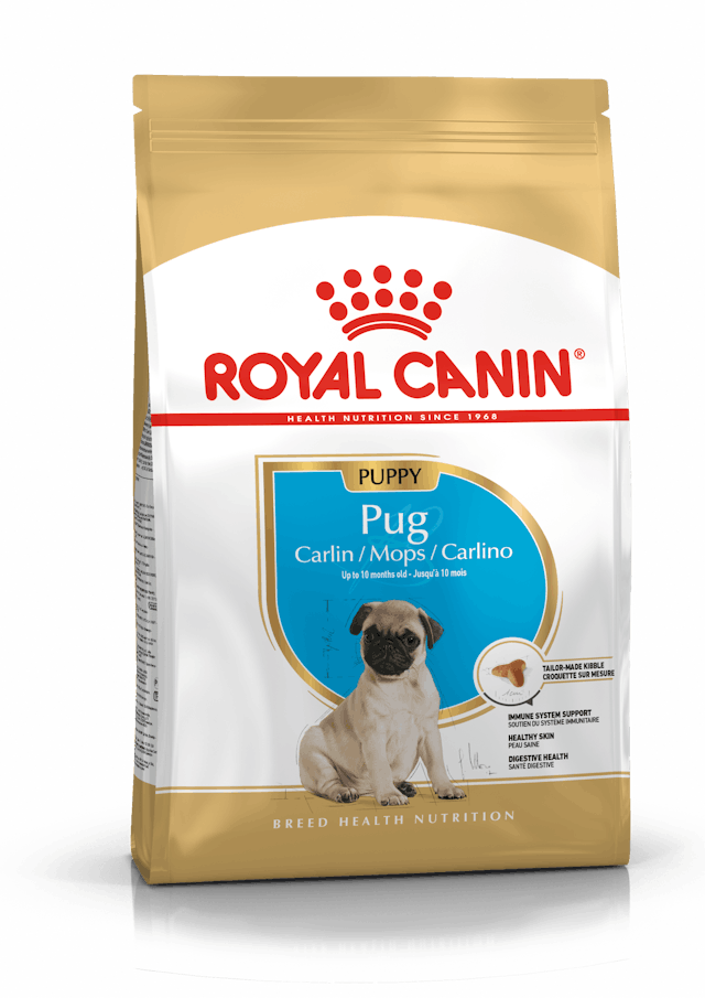 Royal Canin Breed Health Nutrition Pug Puppy Dog Dry Food 1.5kg