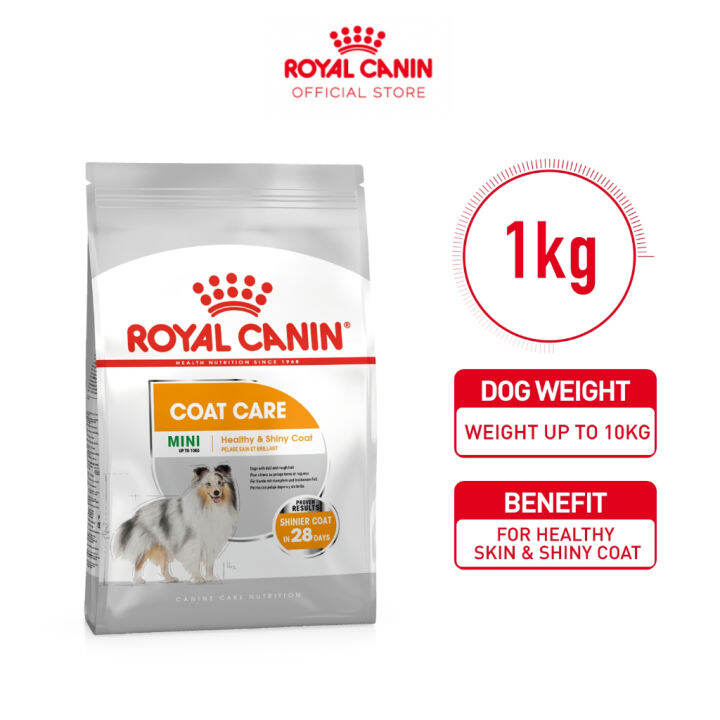 Royal Canin Canine Care Nutrition Mini Coat Care Adult Dog Dry Food 1kg