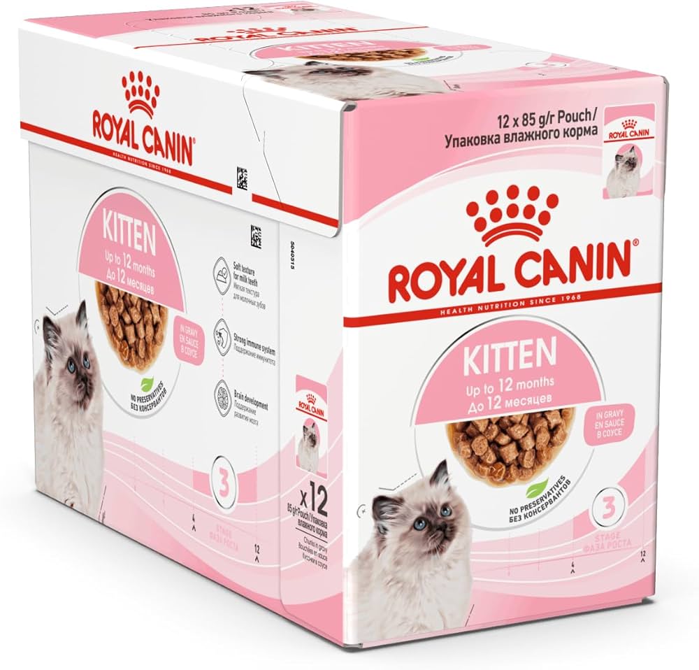 Royal Canin Feline Health Nutrition Instinctive Kitten Wet Food 85g x 12