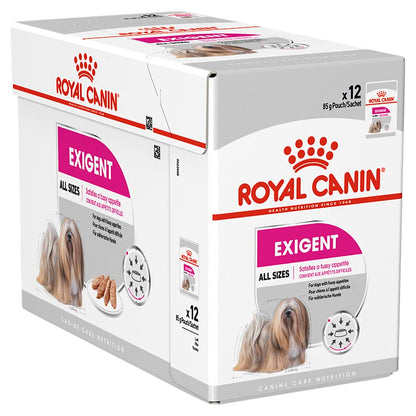 Royal Canin Canine Care Nutrition Exigent All Sizes Dog Wet Food 85g x 12