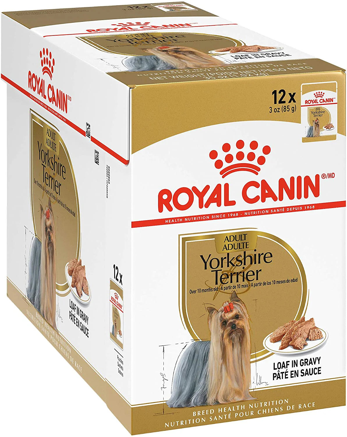 Royal Canin Breed Health Nutrition Yorkshire Terrier Adult Dog Wet Food 85g x 12