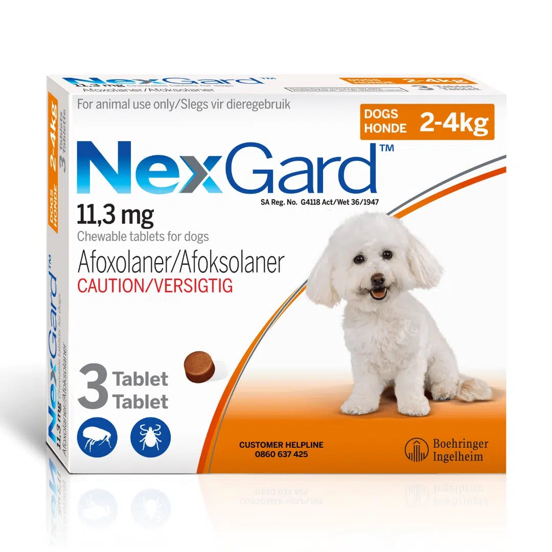 Nexgard Anti Tick & Flea with Sticker for DOGS 2-4kg (1BOX)