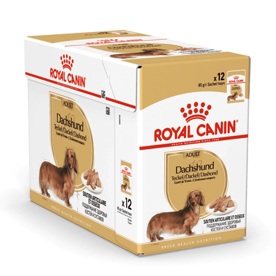 Royal Canin Breed Health Nutrition Dachshund Adult Dog Wet Food 85g x 12