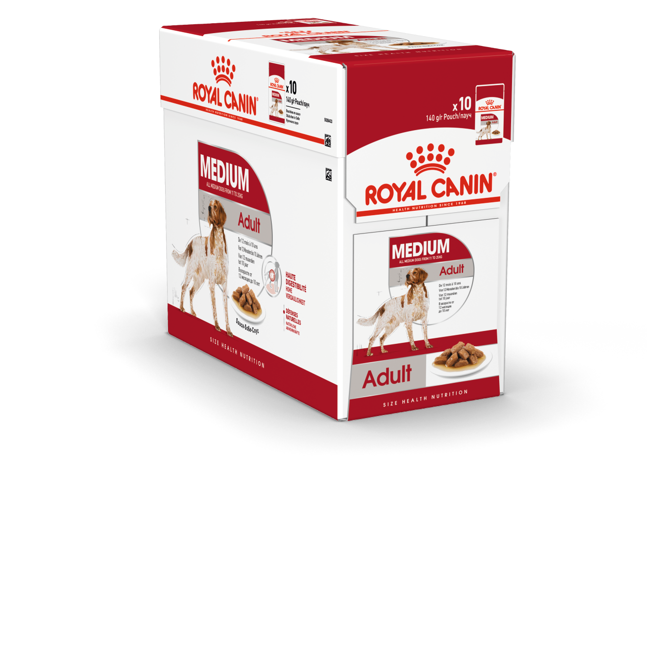Royal Canin Size Health Nutrition Medium Adult Dog Wet Food 140g x 10