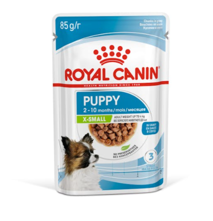 Royal Canin Size Health Nutrition X-Small Puppy Dog Wet Food 85g