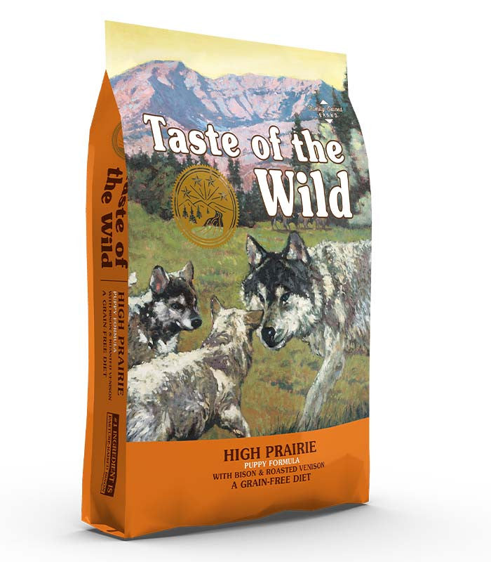 Taste of the Wild High Prairie with Roasted Bison and Roasted Venison Grain-Free Dry Puppy Dog 12.2kg