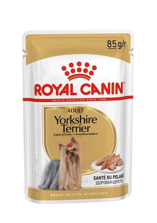 Royal Canin Breed Health Nutrition Yorkshire Terrier Adult Dog Wet Food 85g