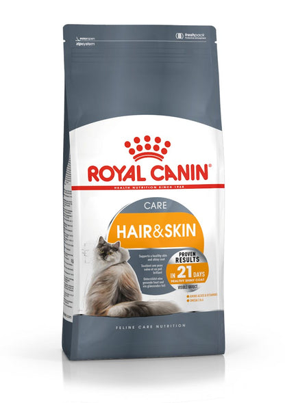 Royal Canin Feline Care Nutrition Hair & Skin Adult Cat Dry Food 10kg