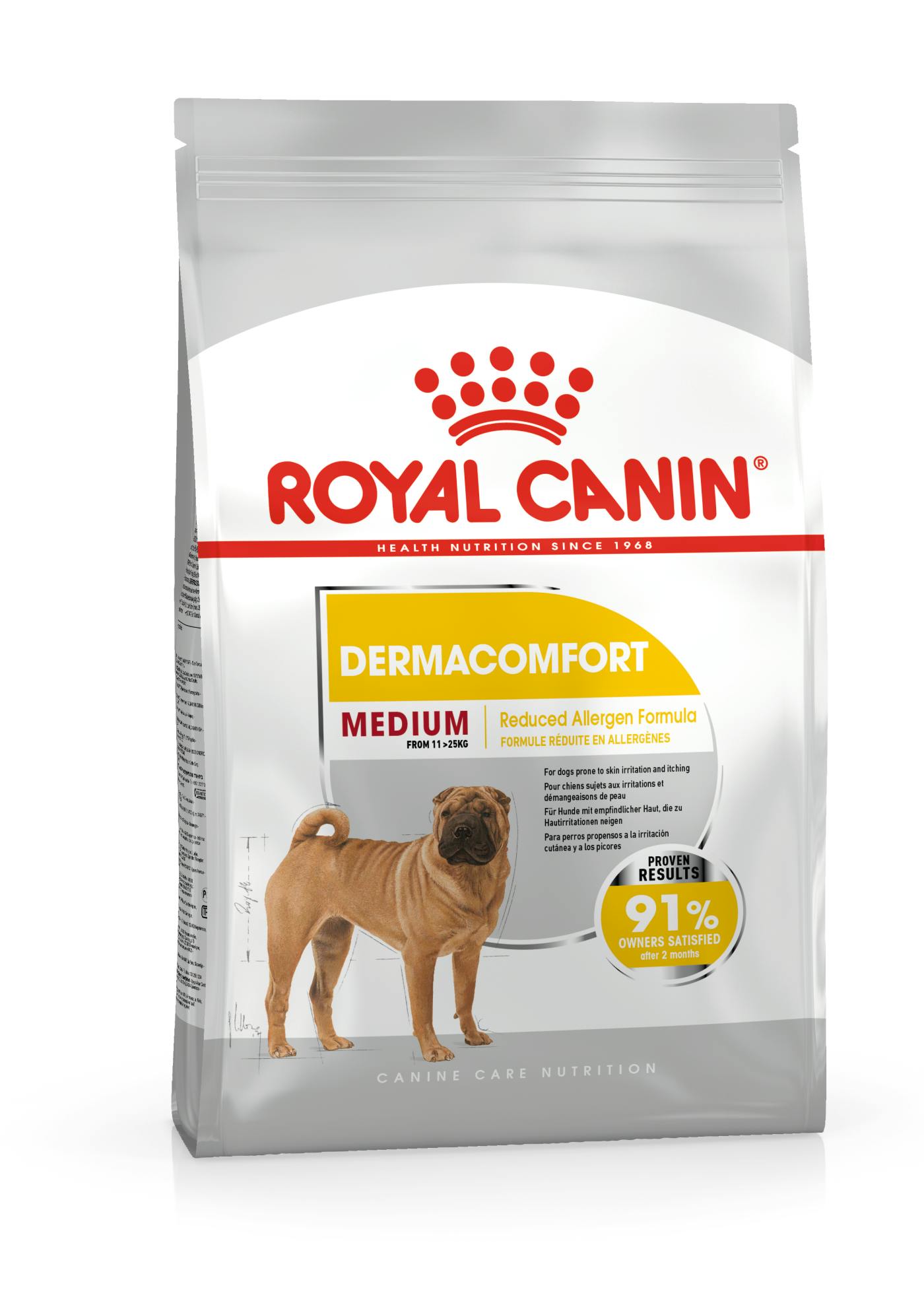 Royal Canin Canine Care Nutrition Medium Dermacomfort Adult Dog Dry Food 3kg