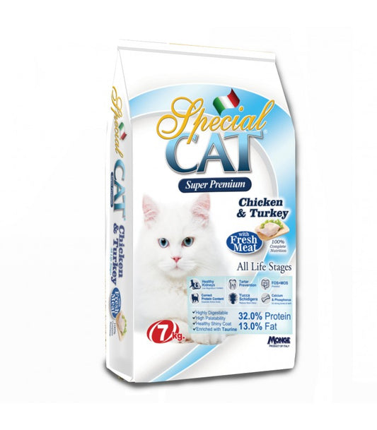 Monge Special Cat Chicken & Turkey (ALL LIFE STAGES) Dry Food 7kg