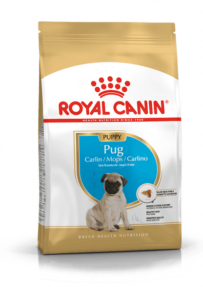 Royal Canin Breed Health Nutrition Pug Puppy Dog Dry Food 500g