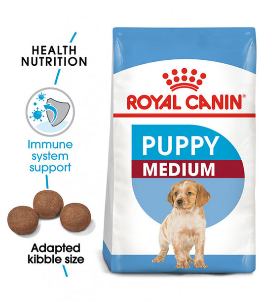 Royal Canin Size Health Nutrition Medium Puppy Dog Dry Food 1kg